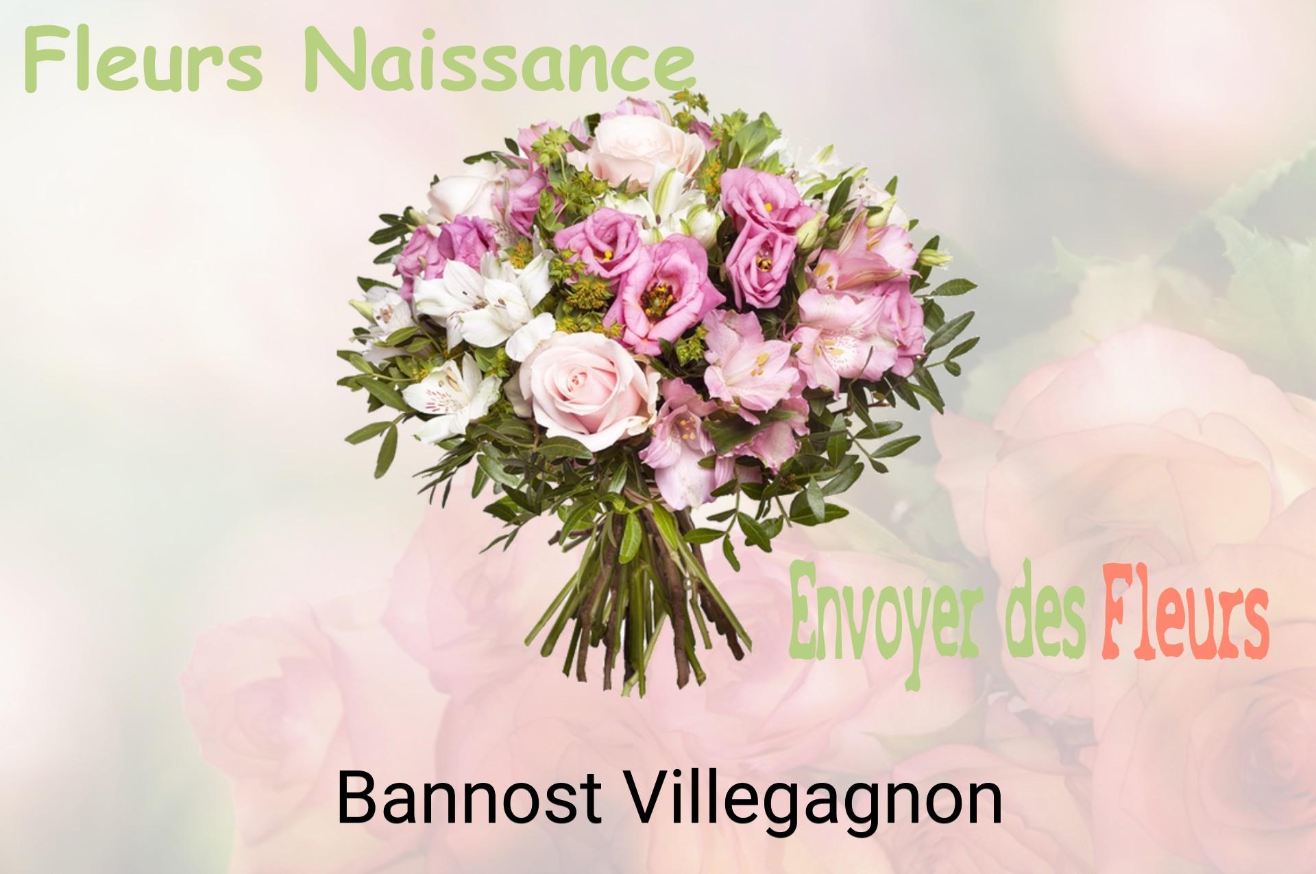 Bouquet de fleurs de naissance livré à Bannost-Villegagnon